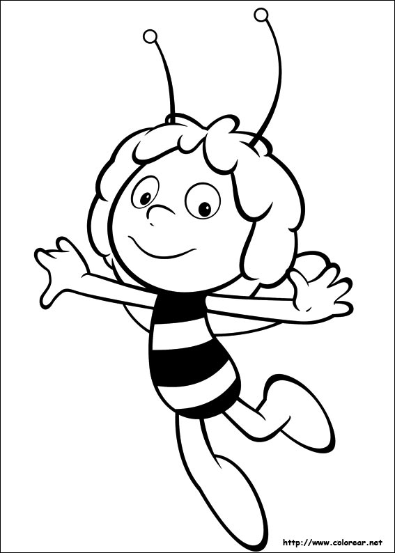DIBUJO ABEJA COLOREAR dibujo abeja colorear: