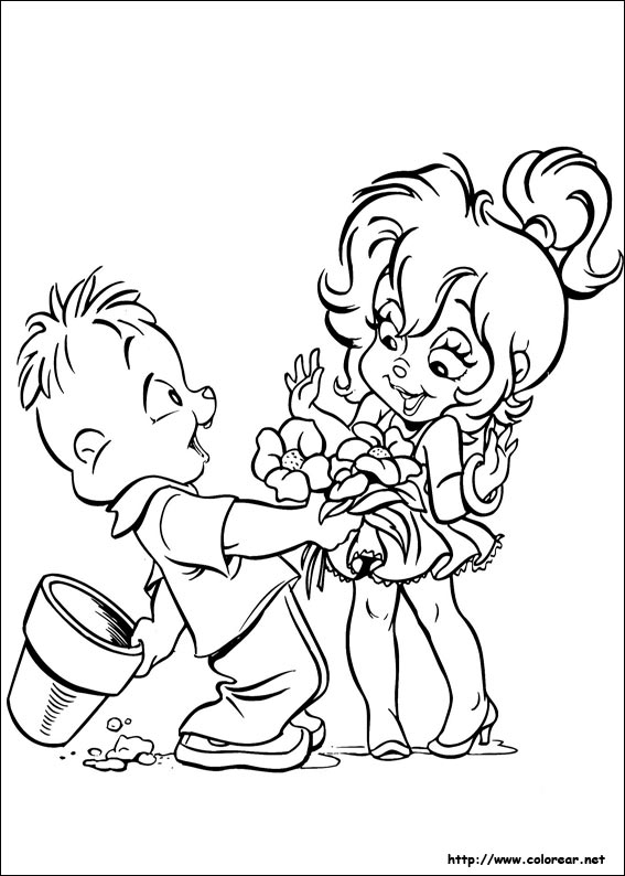 kammerherre alvin and the chipmunks coloring pages - photo #8