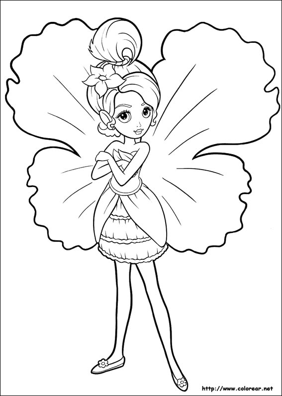 fairy coloring pages games cool - photo #22