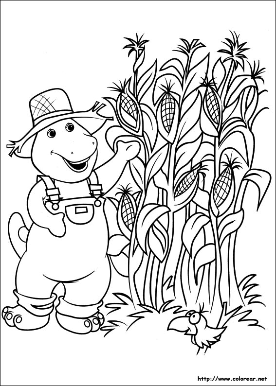 halloween barney coloring pages - photo #23