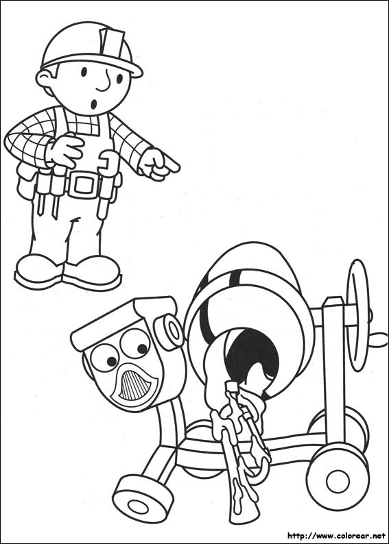 DIBIJOS PARA COLOREAR DE BOB EL CONSTRUCTOR dibijos para colorear de bob el constructor: