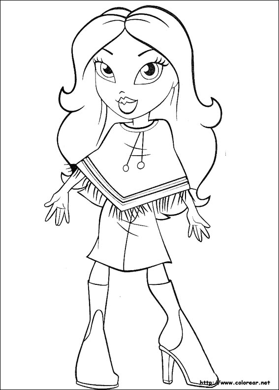 bratz and boots coloring pages - photo #22