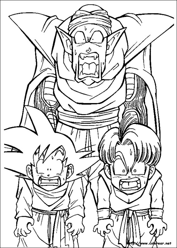 Dibujos de Dragon Ball Z para colorear en Dibujos de Dragon Ball Z para colorear en