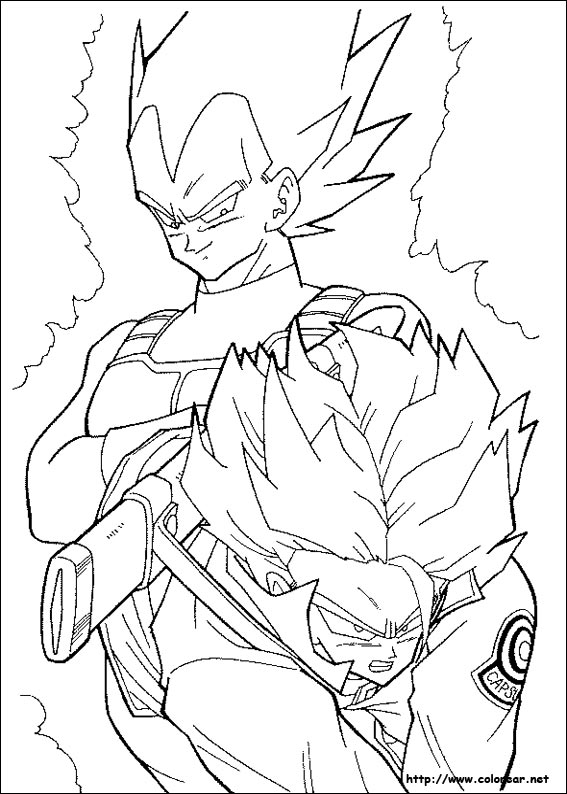 Dragon Ball Z para Pintar 48