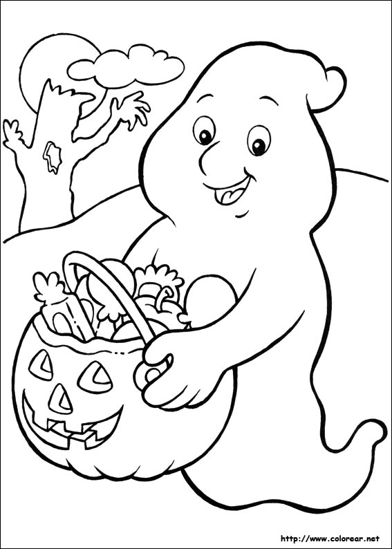 halloween scenery coloring pages - photo #15