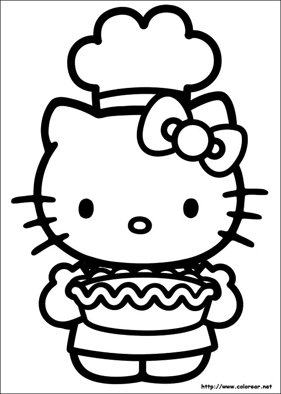 thanksgiving hello kitty coloring pages - photo #13