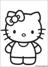 Dibujos de Hello Kitty para colorear en 