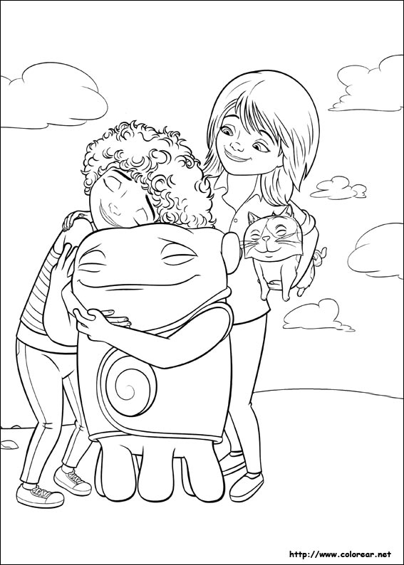 oh home movie coloring pages - photo #5