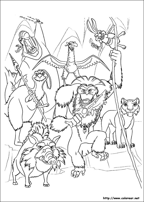 ice age 4 shira coloring pages - photo #22