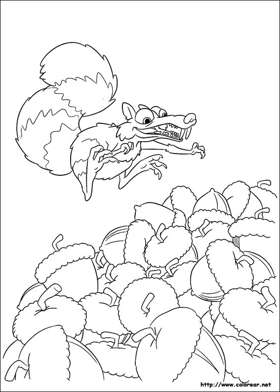 ice age 4 coloring pages games - photo #36