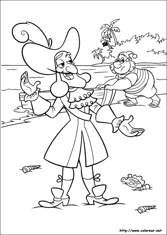 jack and the neverland pirate coloring pages - photo #39