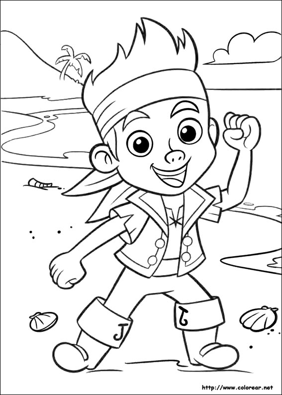 jack and the neverland pirate coloring pages - photo #8