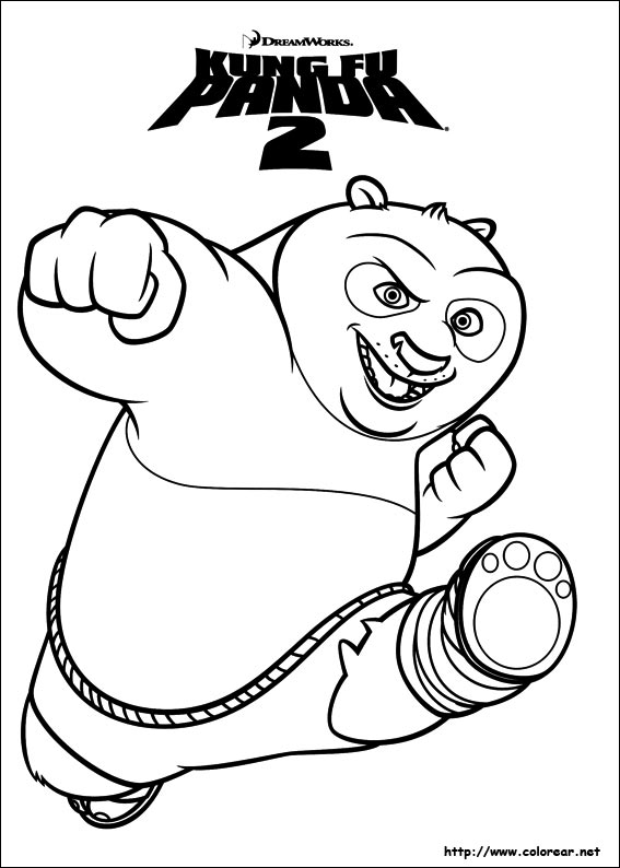 Dibujos de Kung Fu Panda 2 para colorear en Colorear.net