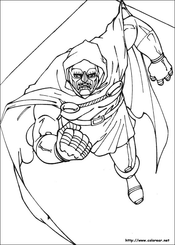 Dibujos de Los 4 Fantásticos para colorear en Dibujos de Los 4 Fantásticos para colorear en