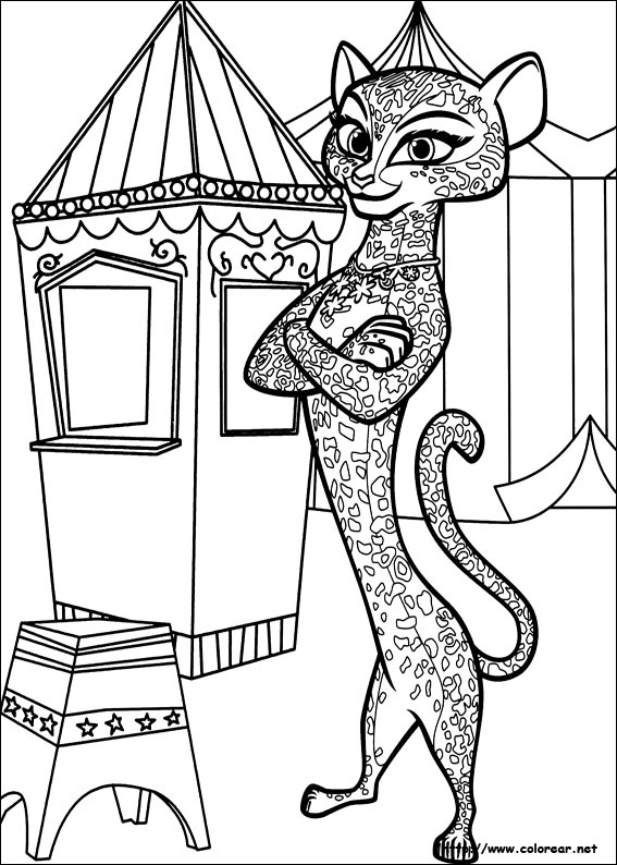 madagascar 3 gia coloring pages - photo #5