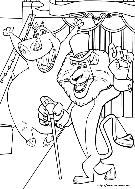 madagascar 3 gia coloring pages - photo #23