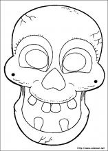 Dispensación Fielmente Mediador Dibujos de Máscaras de Halloween para colorear en Colorear.net
