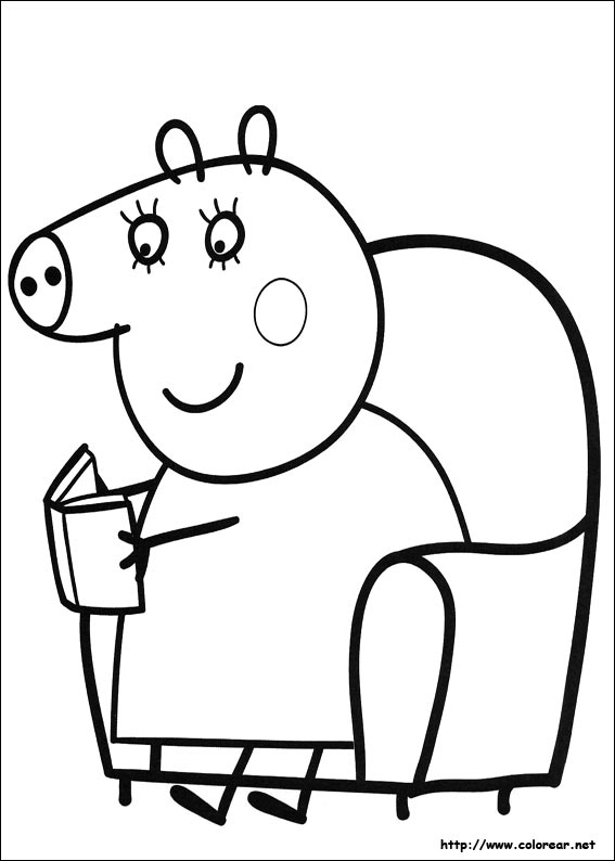 Dibujos para colorear de Peppa Pig