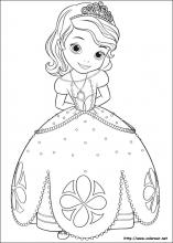 princesa sofia para colorear pdf