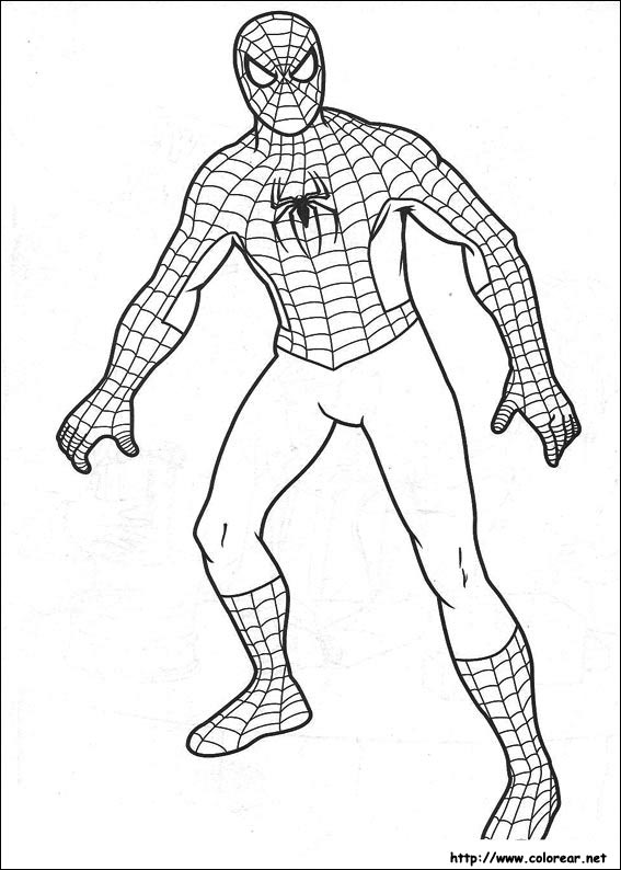 Dibujos de Spiderman para colorear en 