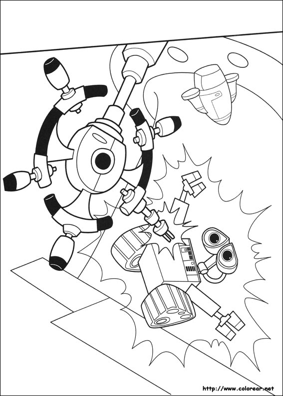 wall e coloring pages free - photo #38