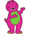Barney y sus amigos para colorear