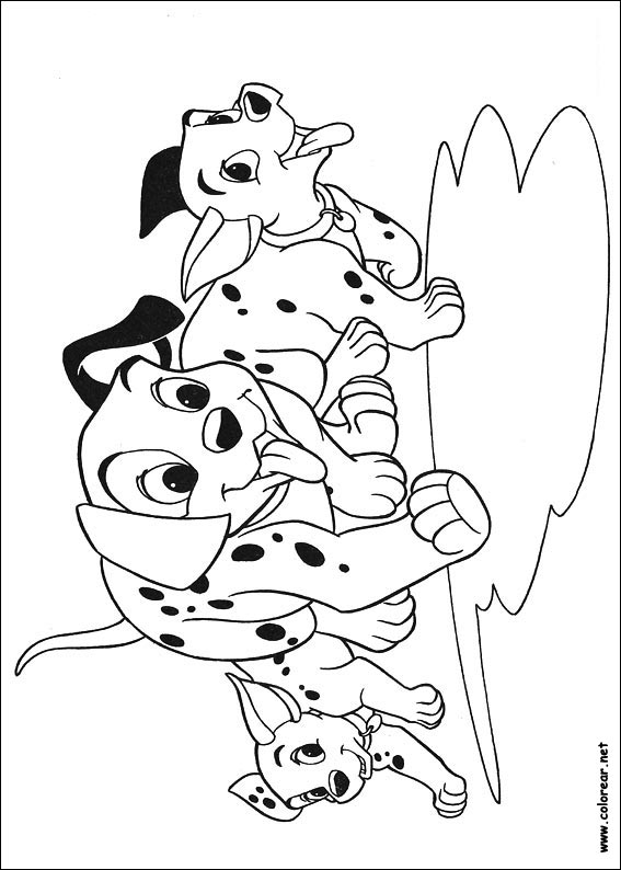 Dibujos para colorear de 101 Dálmatas Dibujos para colorear de 101 Dálmatas