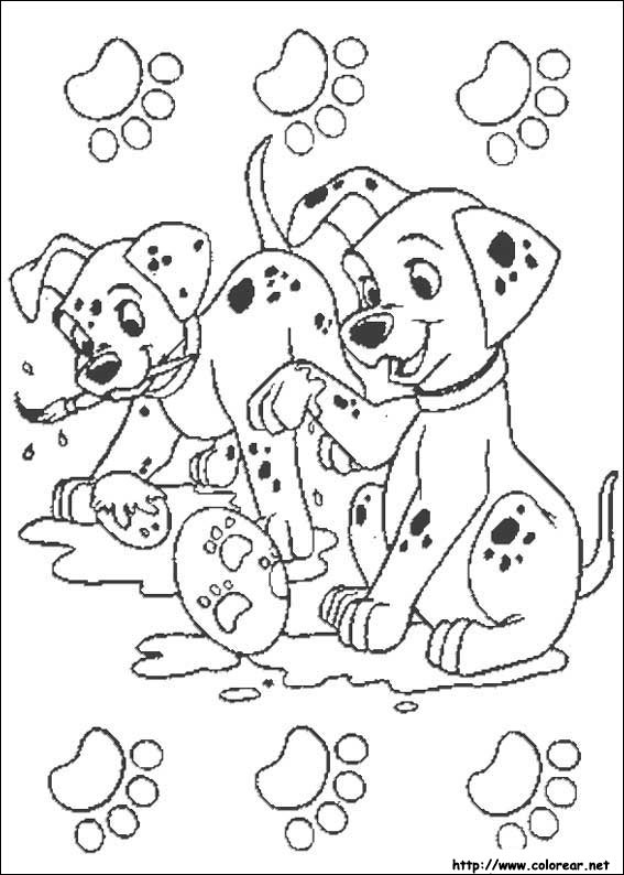 Dibujos para colorear de 101 Dálmatas Dibujos para colorear de 101 Dálmatas
