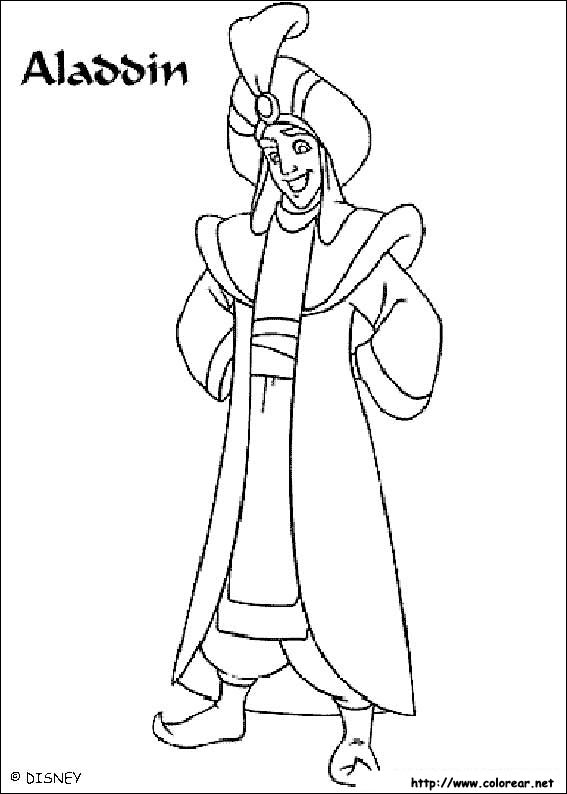 Dibujos para colorear de Aladdin