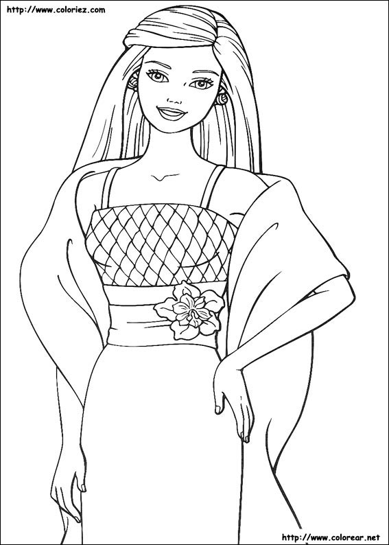 Dibujos para colorear de Barbie