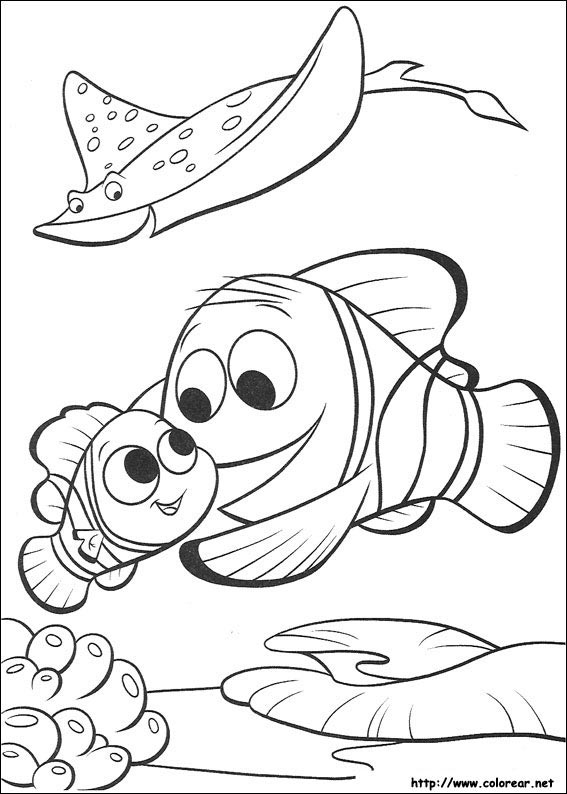 Dibujos de Buscando a Nemo para colorear en 