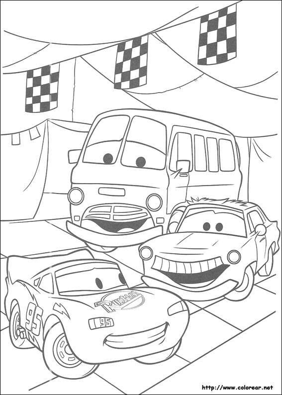  Dibujos para colorear de Cars