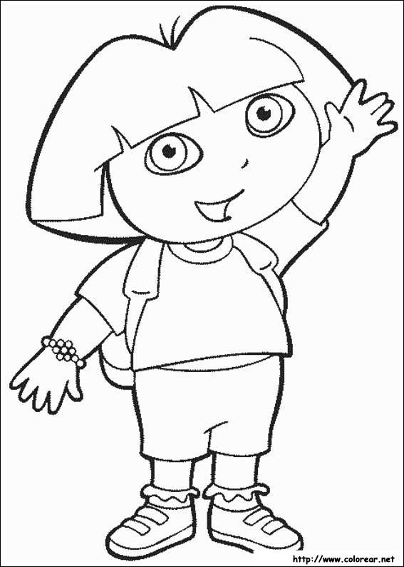 Dibujos para colorear de Dora la Exploradora