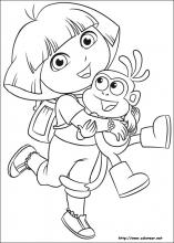 Dibujos de Dora la Exploradora para colorear en 