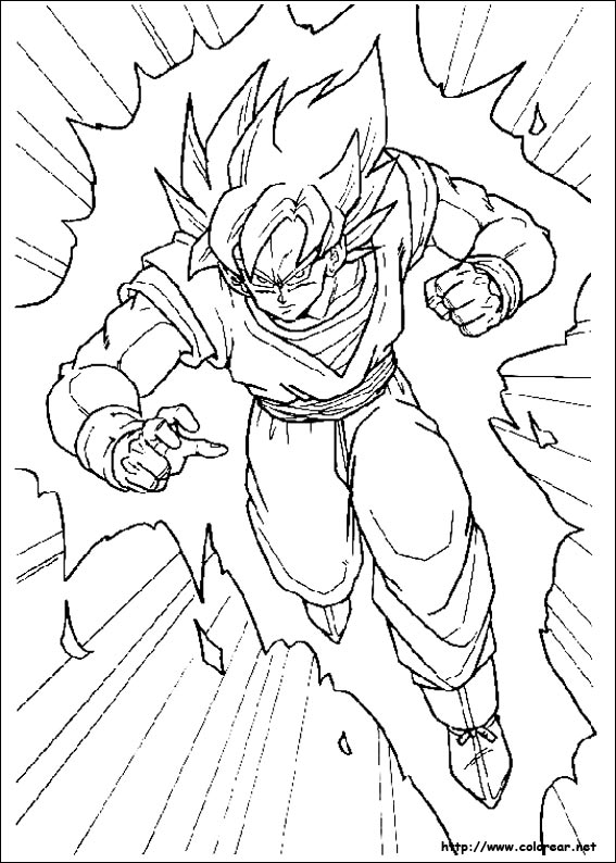 Dibujos para colorear de Dragon Ball Z Dibujos para colorear de Dragon Ball Z