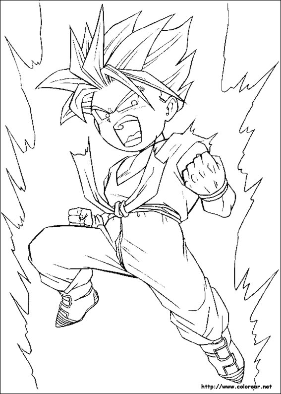 Dibujos para colorear de Dragon Ball Z Dibujos para colorear de Dragon Ball Z