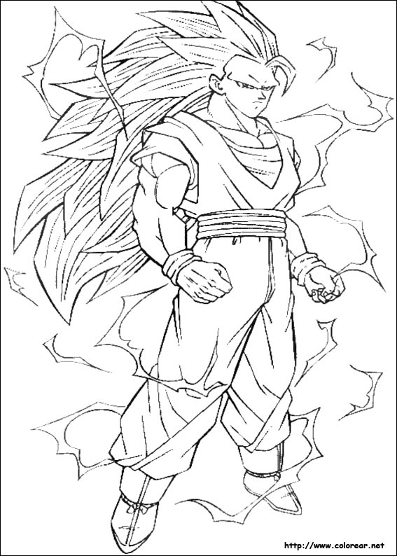 Dibujos para colorear de Dragon Ball Z dragon bol Dibujos para colorear de Dragon Ball Z