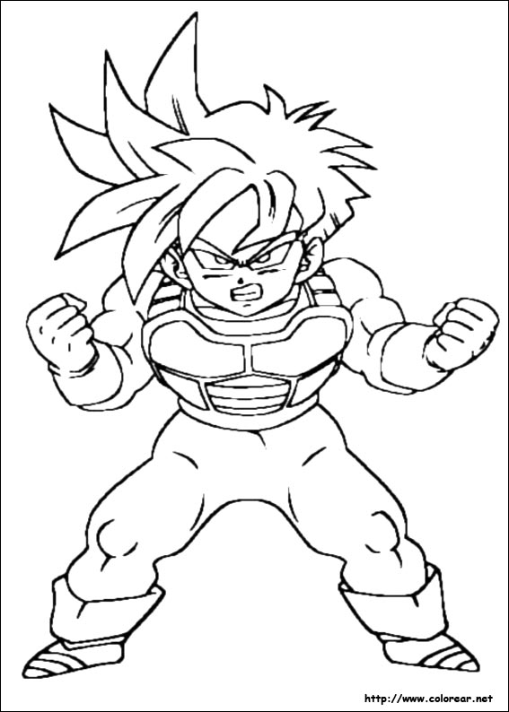 Dibujos para colorear de dragon-ball-z para imprimir y colorear