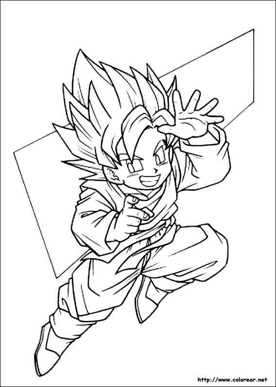 Dibujos de Dragon Ball Z para colorear en