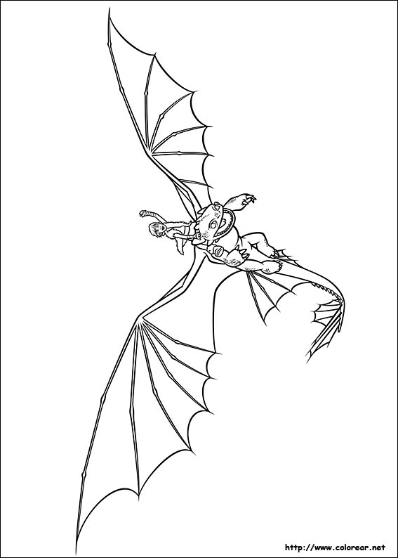 Dibujos para colorear de Cómo entrenar a tu Dragón