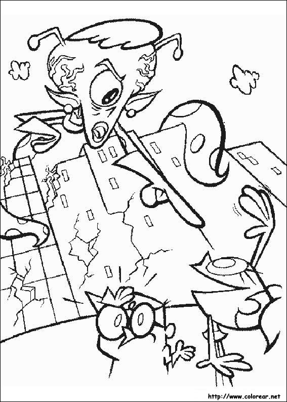 Dibujos para colorear de El Laboratorio de Dexter Dibujos para colorear de El Laboratorio de Dexter