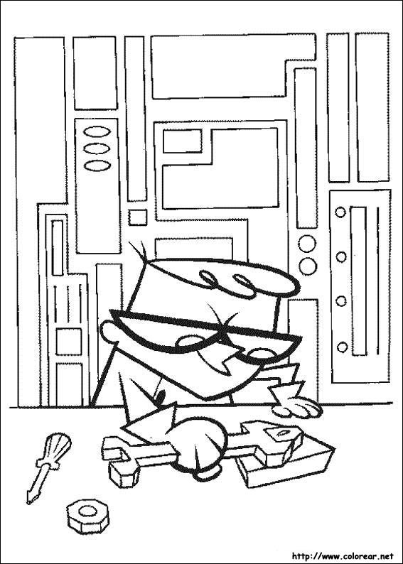 Dibujos para colorear de El Laboratorio de Dexter Dibujos para colorear de El Laboratorio de Dexter