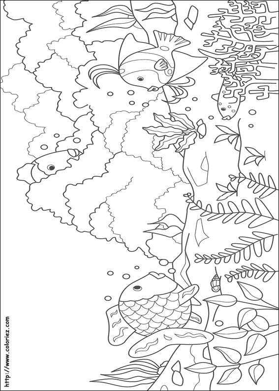 Dibujos Para Colorear De El Pez Arcoiris