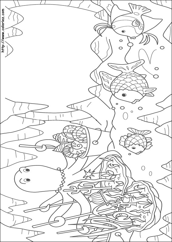 Dibujos Para Colorear De El Pez Arcoiris