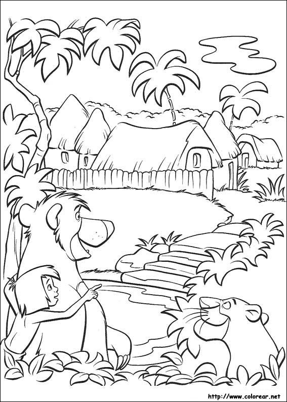 Dibujos para colorear de El libro de la Selva Dibujos para colorear de El libro de la Selva
