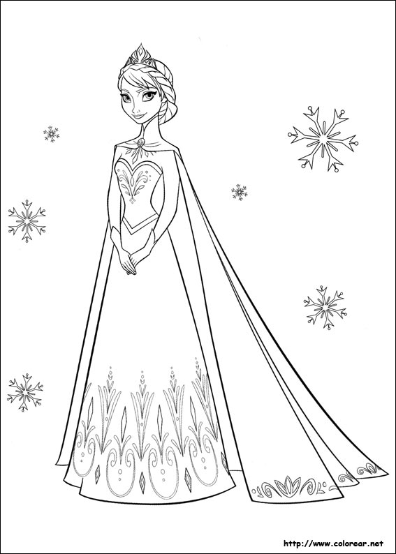 Dibujos para colorear de Frozen - el reino del hielo