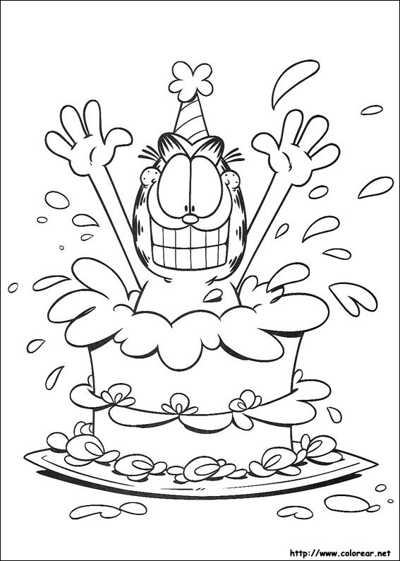 Dibujos para colorear de Garfield
