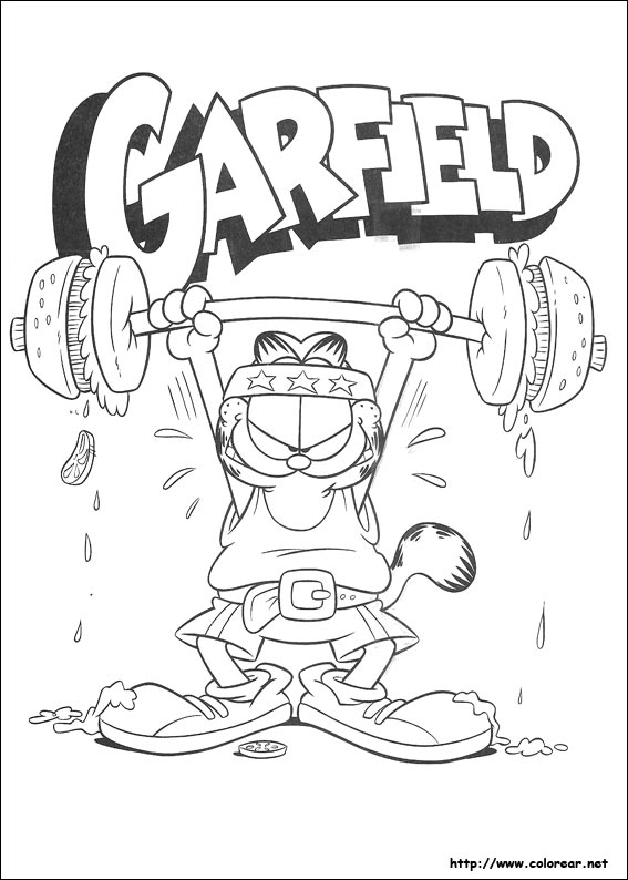 Marchitar Excursión martillo Dibujos para colorear de Garfield