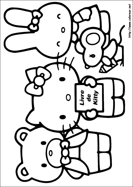 Dibujos Para Colorear De Hello Kitty