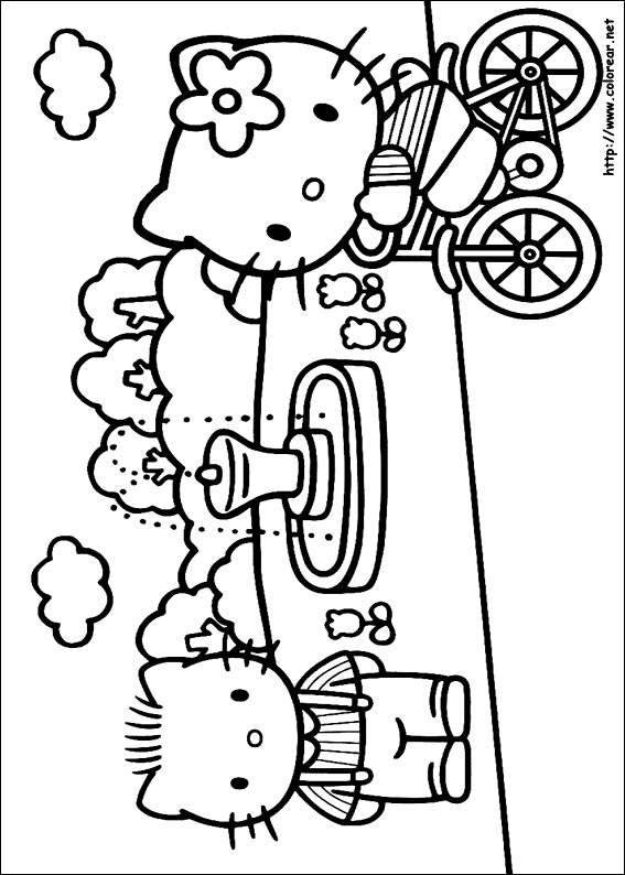Dibujos para colorear de Hello Kitty Dibujos para colorear de Hello Kitty
